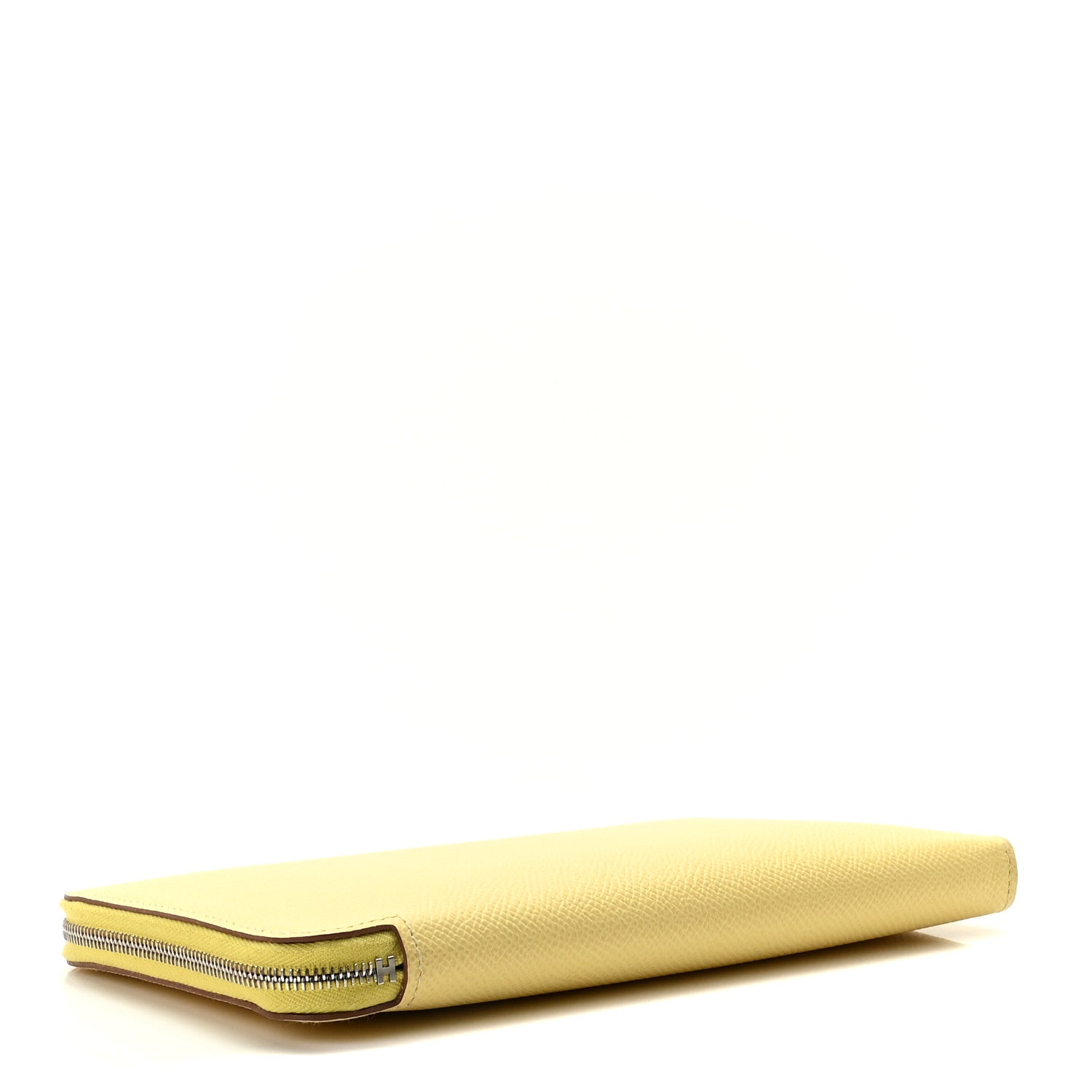 Hermes Epsom Silk'In Compact Wallet Jaune Poussin Nata 4 of 8