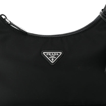 Prada Tessuto Nylon Mini Re-Edition 2000 Bag Black 9 of 11