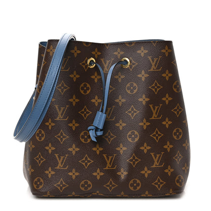 Louis Vuitton Monogram Neonoe MM Blue Jean 1 of 8