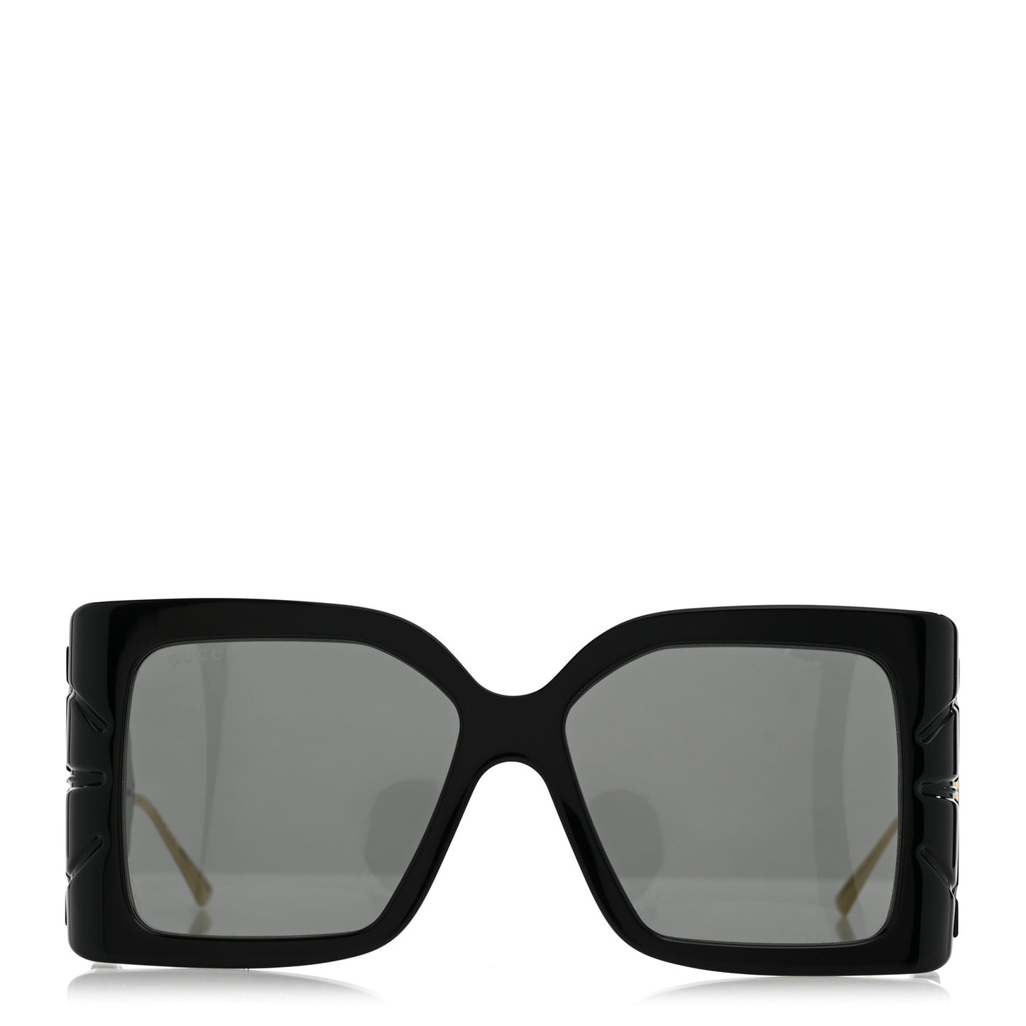 Acetate Square Frame Wing Sunglasses GG0535S Black