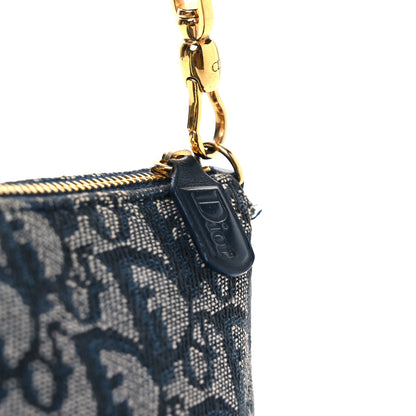 Christian Dior Monogram Mini Saddle Pochette Navy 14 of 14