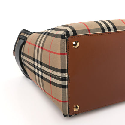 Burberry Calfskin Vintage Check Triple Stud Small Belt Bag Archive Beige 8 of 11