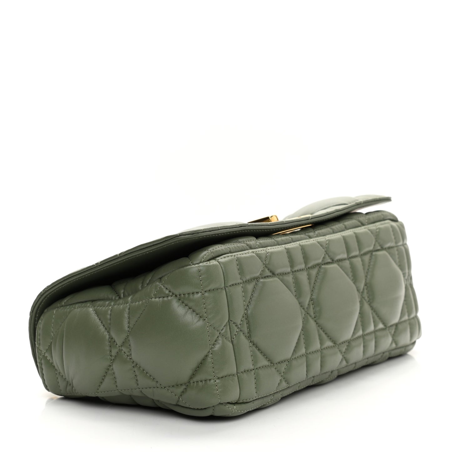 Lambskin Cannage Caro Bag Cedar Green