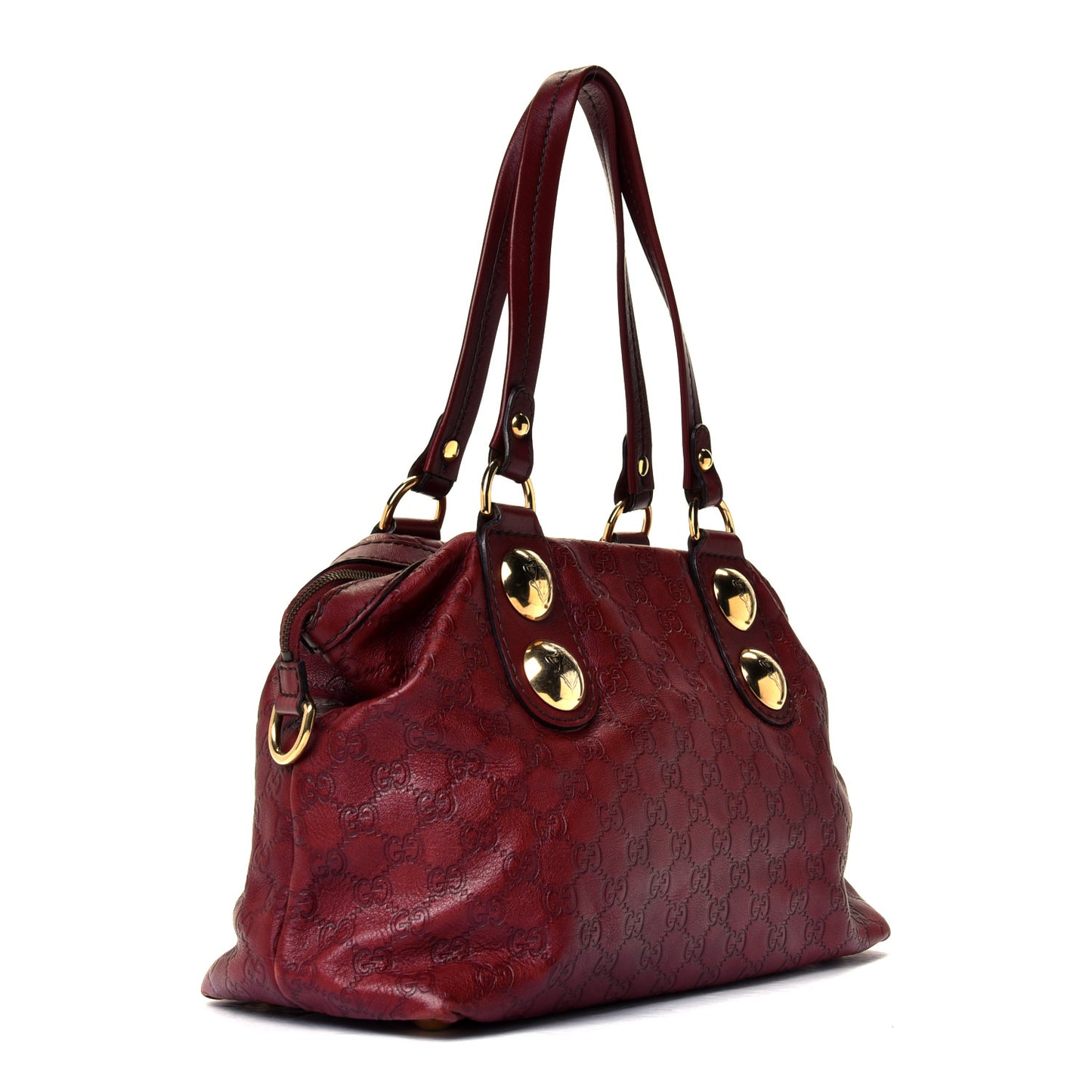 Guccissima Small Babouska Tote Burgundy