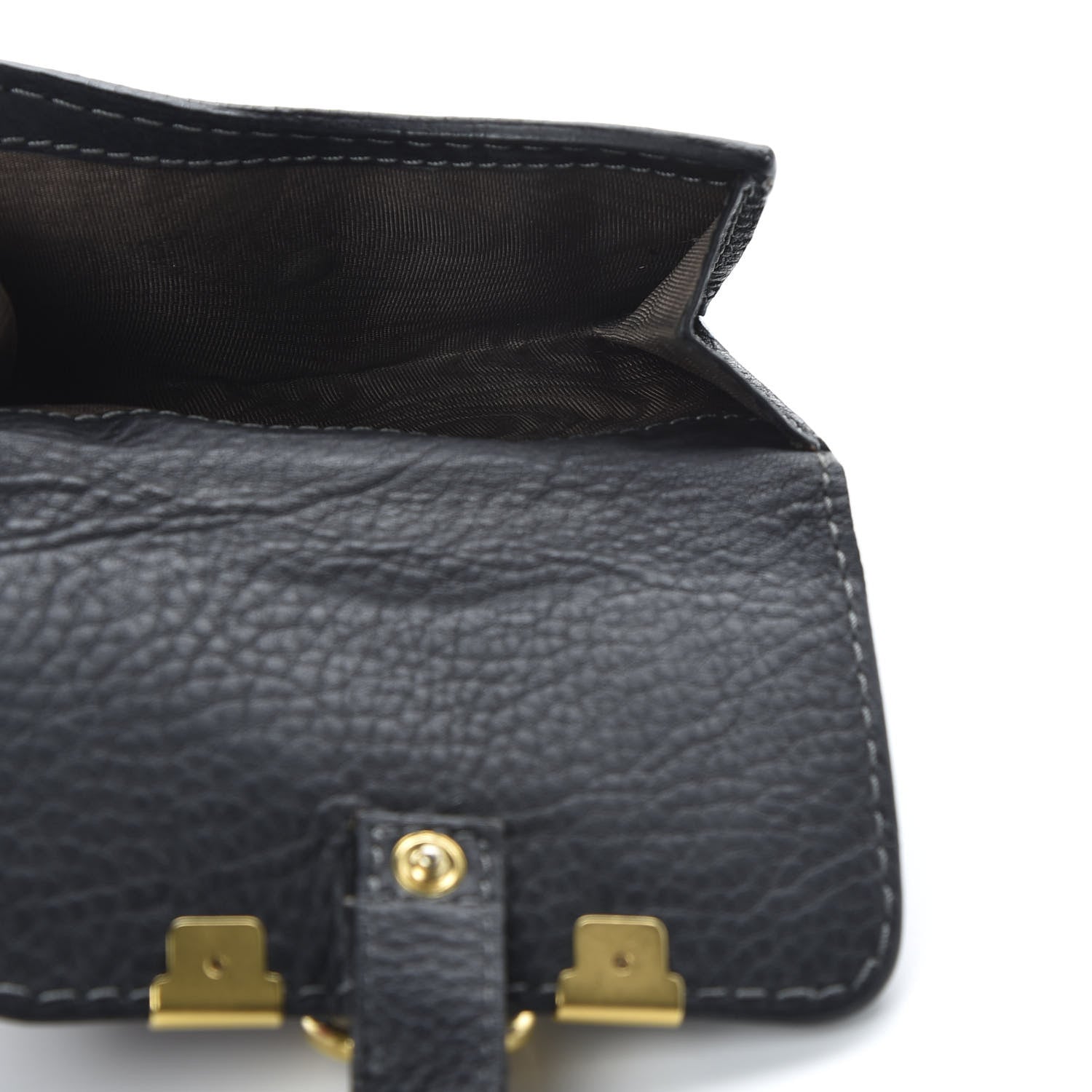Chloe Grained Calfskin Marcie Square Wallet Black 5 of 7