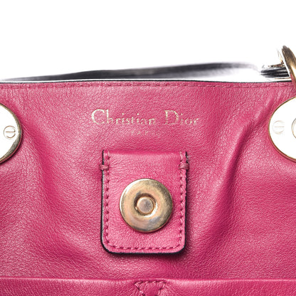 Christian Dior Bullcalf Large Diorissimo Tote Black Rose Indien 8 of 12