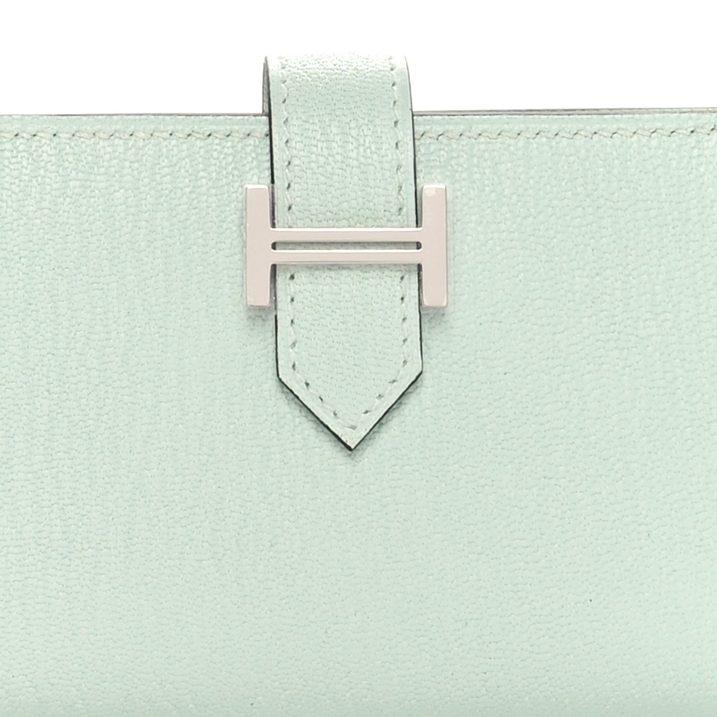 Chevre Mysore Bearn Card Holder Wallet Vert Peppermint