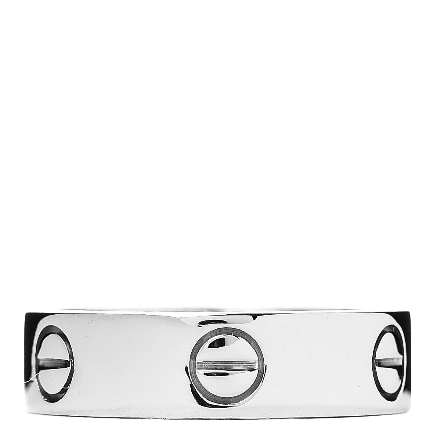 18K White Gold 5.5mm LOVE Ring 56 7.5