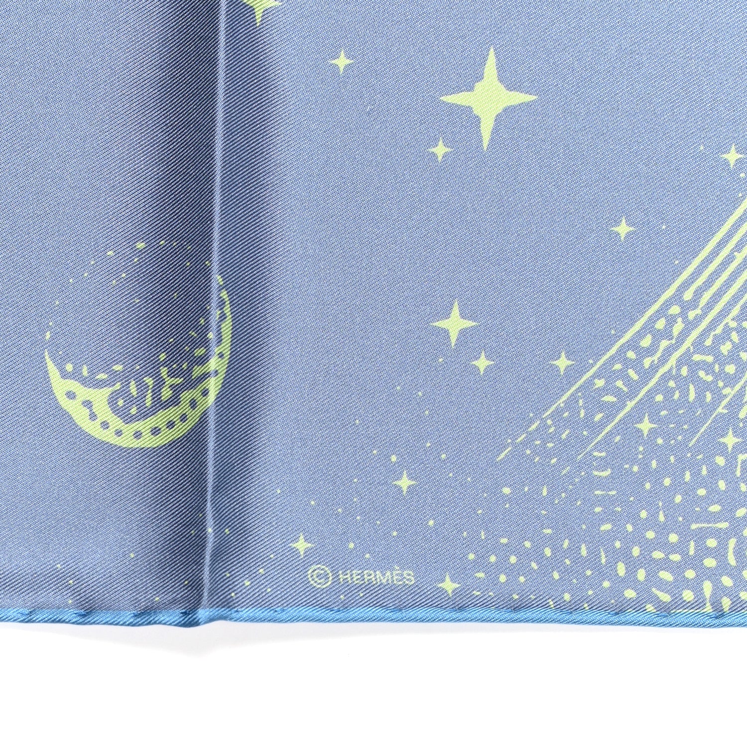 Hermes Silk Double Face Clair De Lune Scarf 90 Vieux Rose Jaune 5 of 10