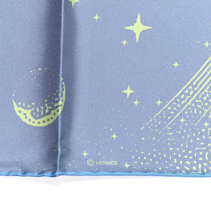 Hermes Silk Double Face Clair De Lune Scarf 90 Vieux Rose Jaune 5 of 10