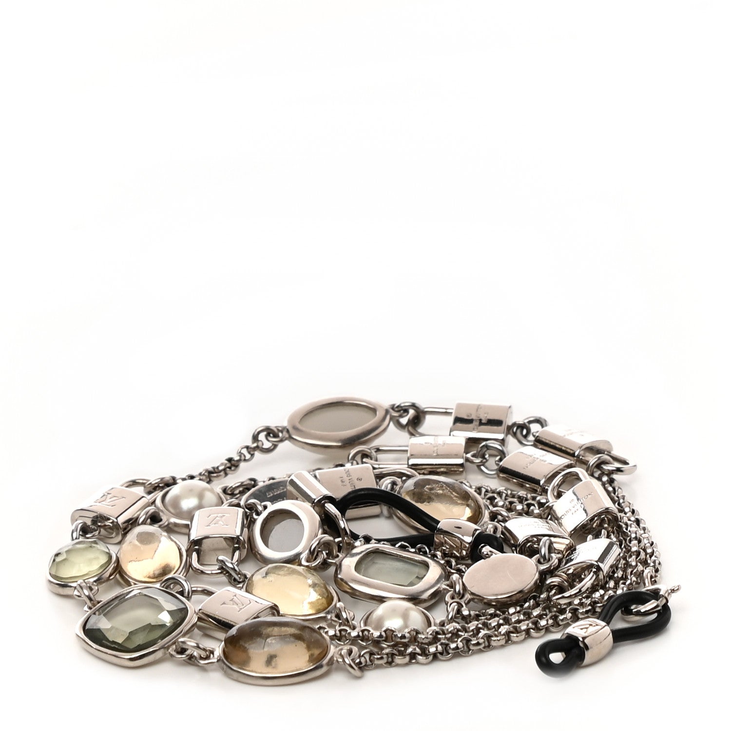 Louis Vuitton Colourgram Supple Long Sunglasses Chain Silver 1 of 6