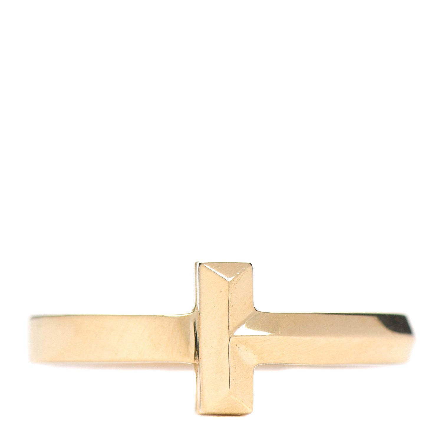 Tiffany 18K Yellow Gold T1 Ring 48 4.5 1 of 6