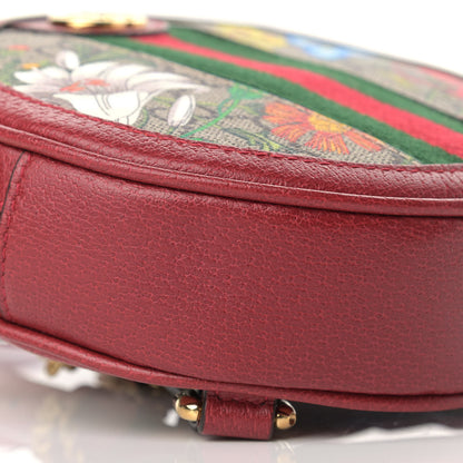 Gucci GG Supreme Monogram Web Flora Mini Ophidia Round Backpack Red 8 of 9
