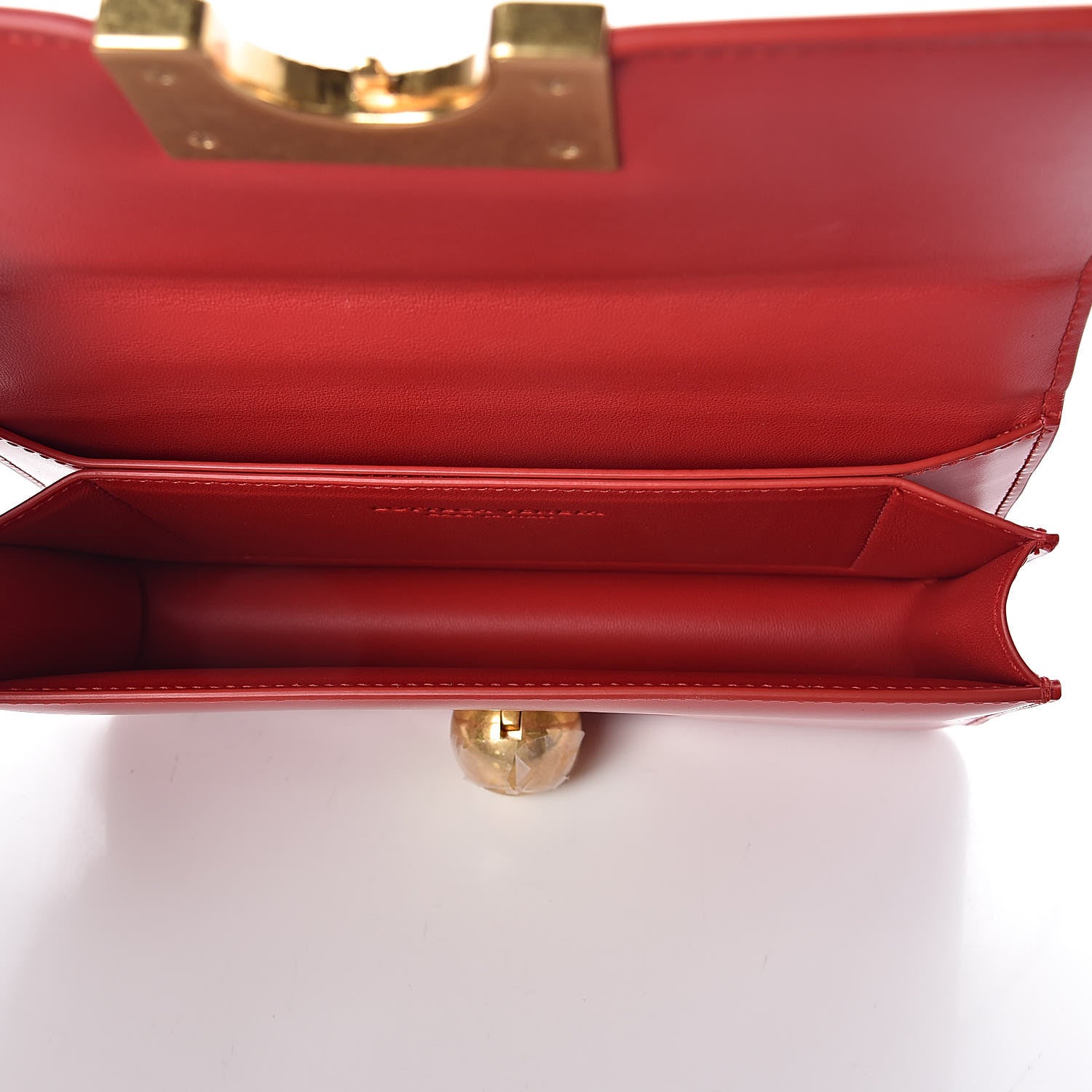 Bottega Veneta Spazzolato Calfskin Mini Classic BV Bag Bright Red 5 of 8