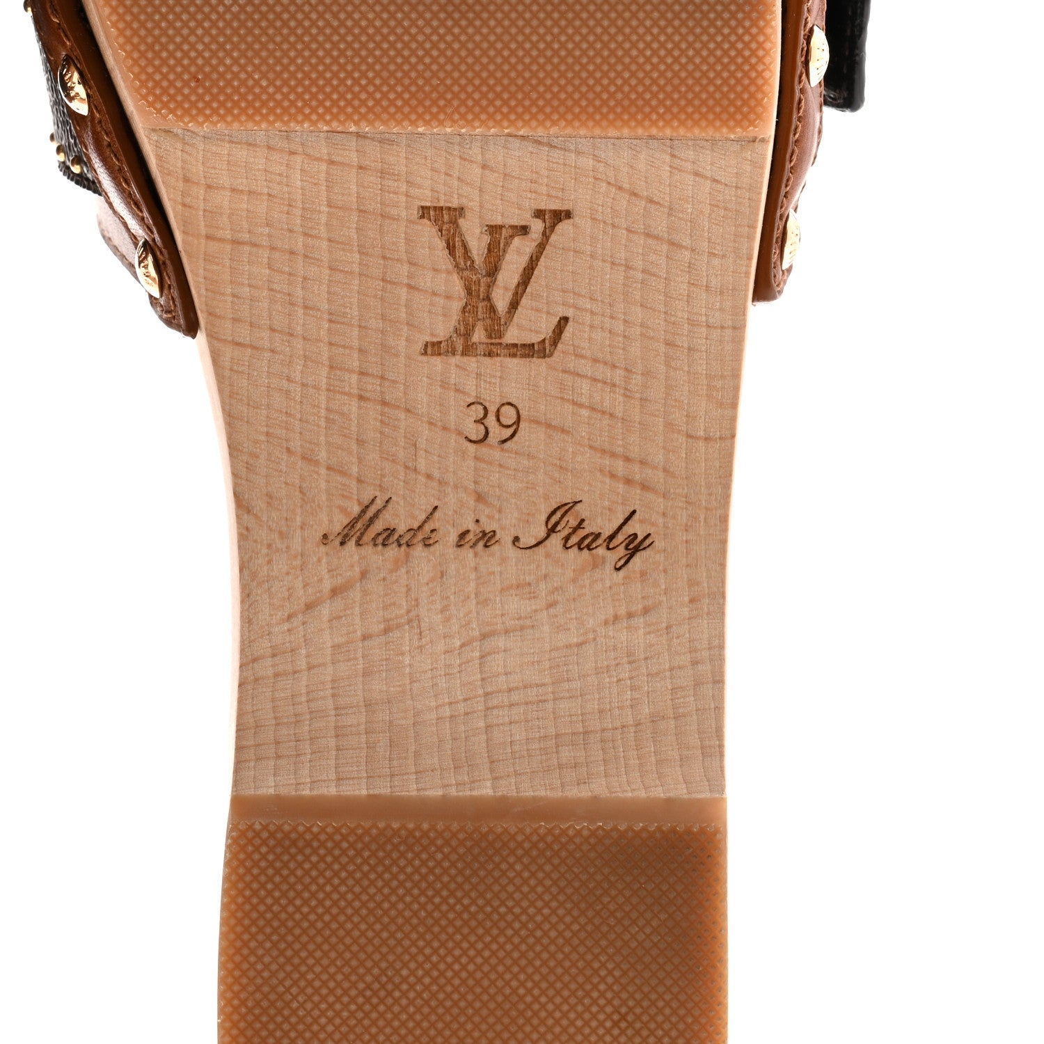 Louis Vuitton Calfskin Monogram Cottage Mule 39 Cognac 9 of 10