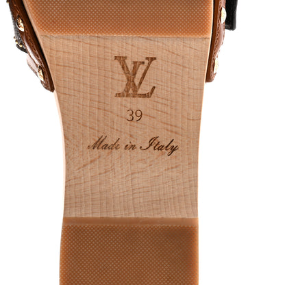 Louis Vuitton Calfskin Monogram Cottage Mule 39 Cognac 9 of 10