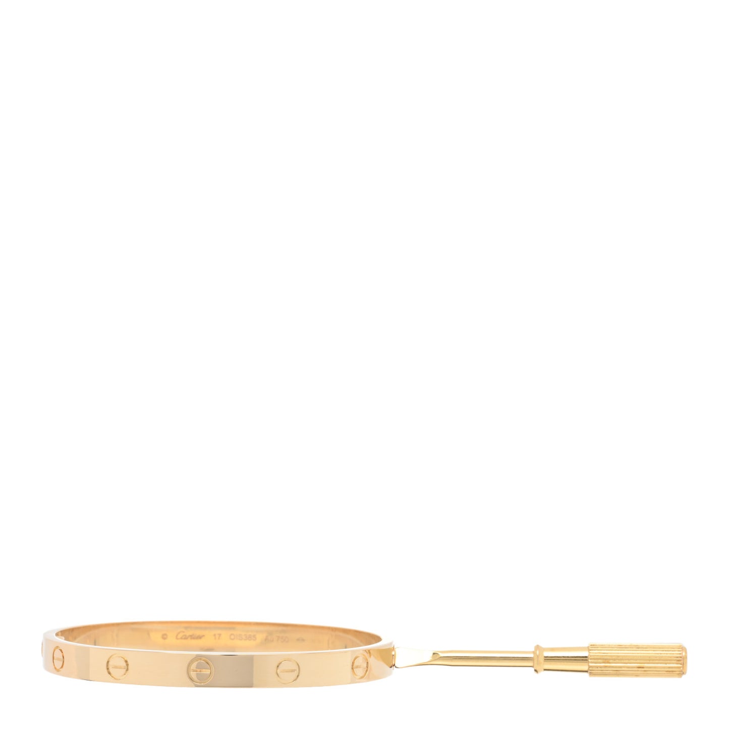 18K Yellow Gold LOVE Bracelet 17