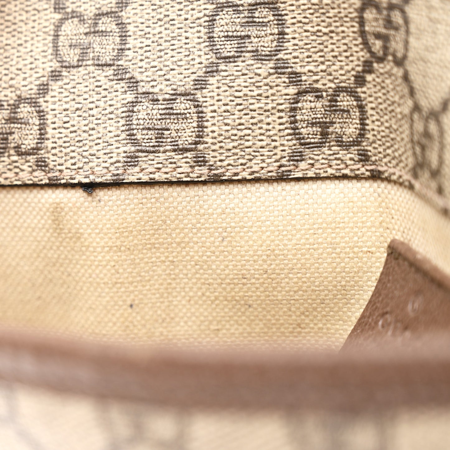 GG Supreme Monogram Neo Vintage Web Belt Bag Brown