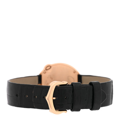 Cartier 18K Pink Gold Alligator Diamond Bezel 30mm Ballon Blanc De Cartier Quartz Watch 3 of 4