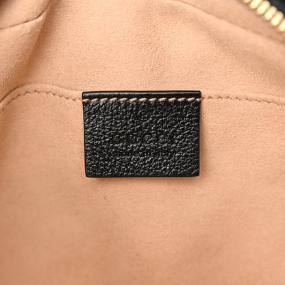 Gucci Monogram Matelasse Diagonal Small GG Marmont Chain Shoulder Bag Beige Black 6 of 11