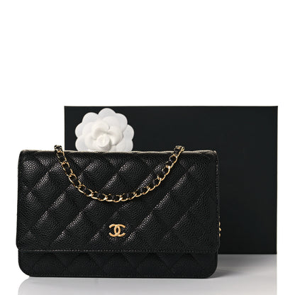 Chanel Caviar Quilted Wallet On Chain WOC Black 11 of 11