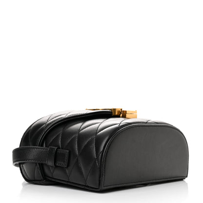 Saint Laurent Lambskin Quilted Monogram June Box Bag Black 4 of 14