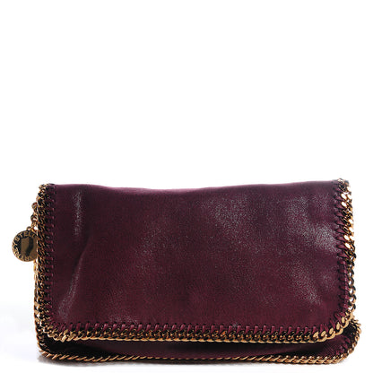 Stella McCartney Faux Leather Shaggy Deer Falabella Messenger Plum 1 of 7
