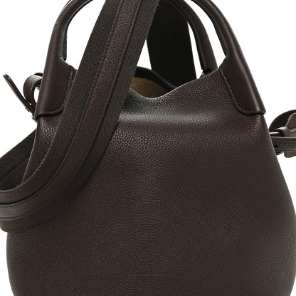 Loro Piana Grained Calfskin Micro Bale Bag Dark Chocolate Licorice 8 of 10