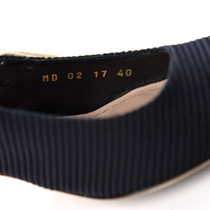 Christian Dior Technical Canvas Ribbon J Adior Slingback 65mm Pumps 40 Black 10 of 10