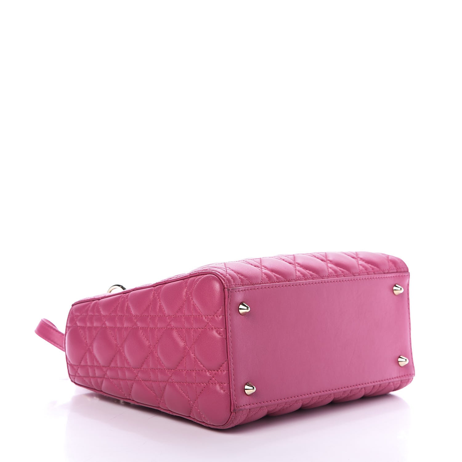 Christian Dior Lambskin Cannage Medium Lady Dior Pink 5 of 14