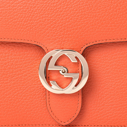Gucci Dollar Calfskin Interlocking G Shoulder Bag Sun Orange 8 of 10