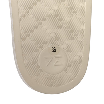 Gucci X KEN SCOTT Rubber Infinity Giardino d Apri Interlocking G Womens Pool Slide Sandals 36 Ivory Pink Wild Rose 8 of 11