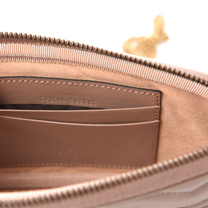 Gucci Calfskin Matelasse Mini GG Marmont Chain Crossbody Bag Porcelain Rose 8 of 10