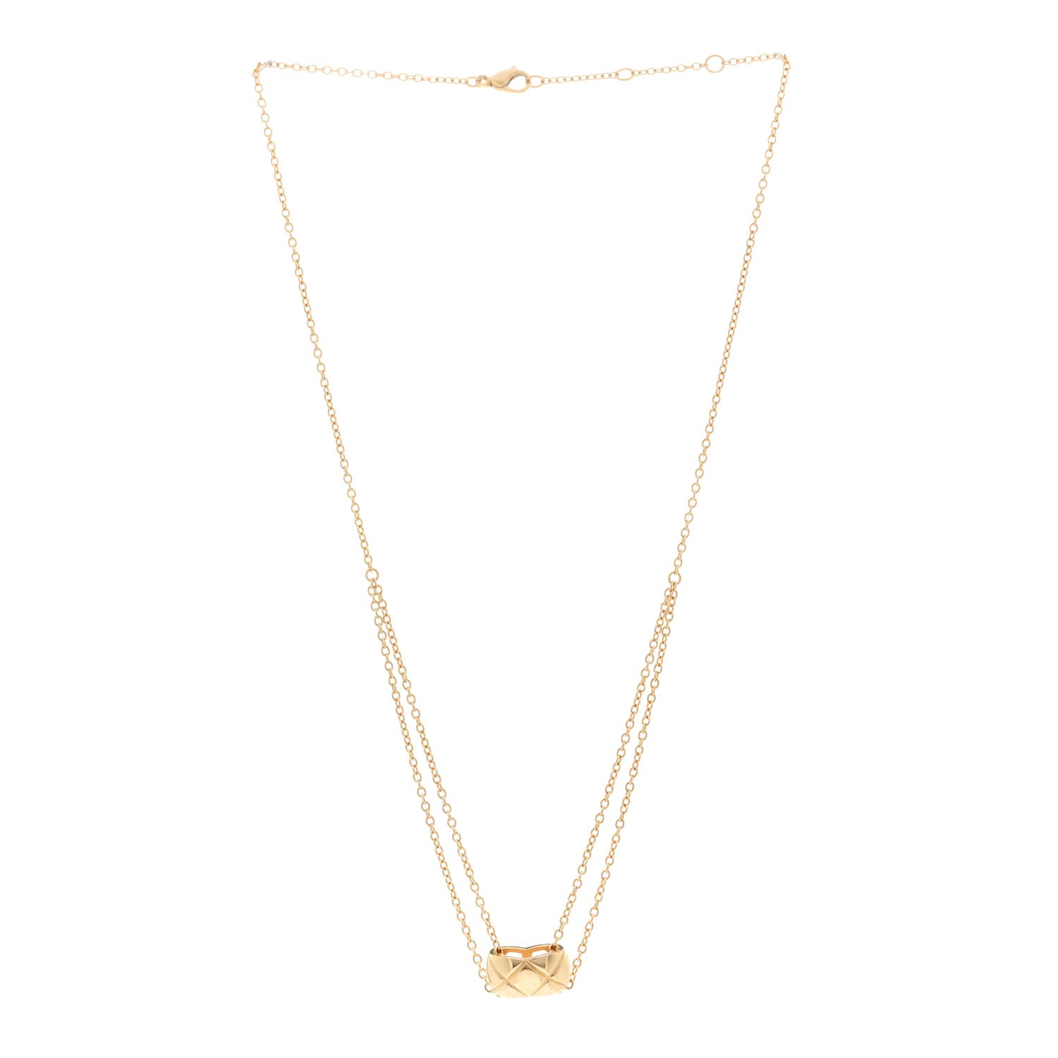 Chanel 18K Yellow Gold Coco Crush Pendant Necklace 3 of 5