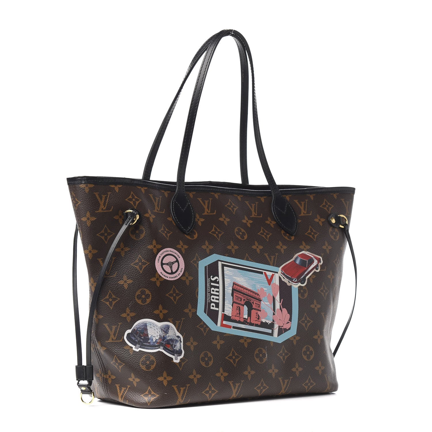 Louis Vuitton Monogram World Tour Neverfull MM 2 of 9