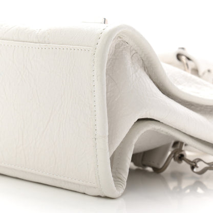 Balenciaga Agneau Arena Silver Hardware Small Le City Optic White 10 of 10