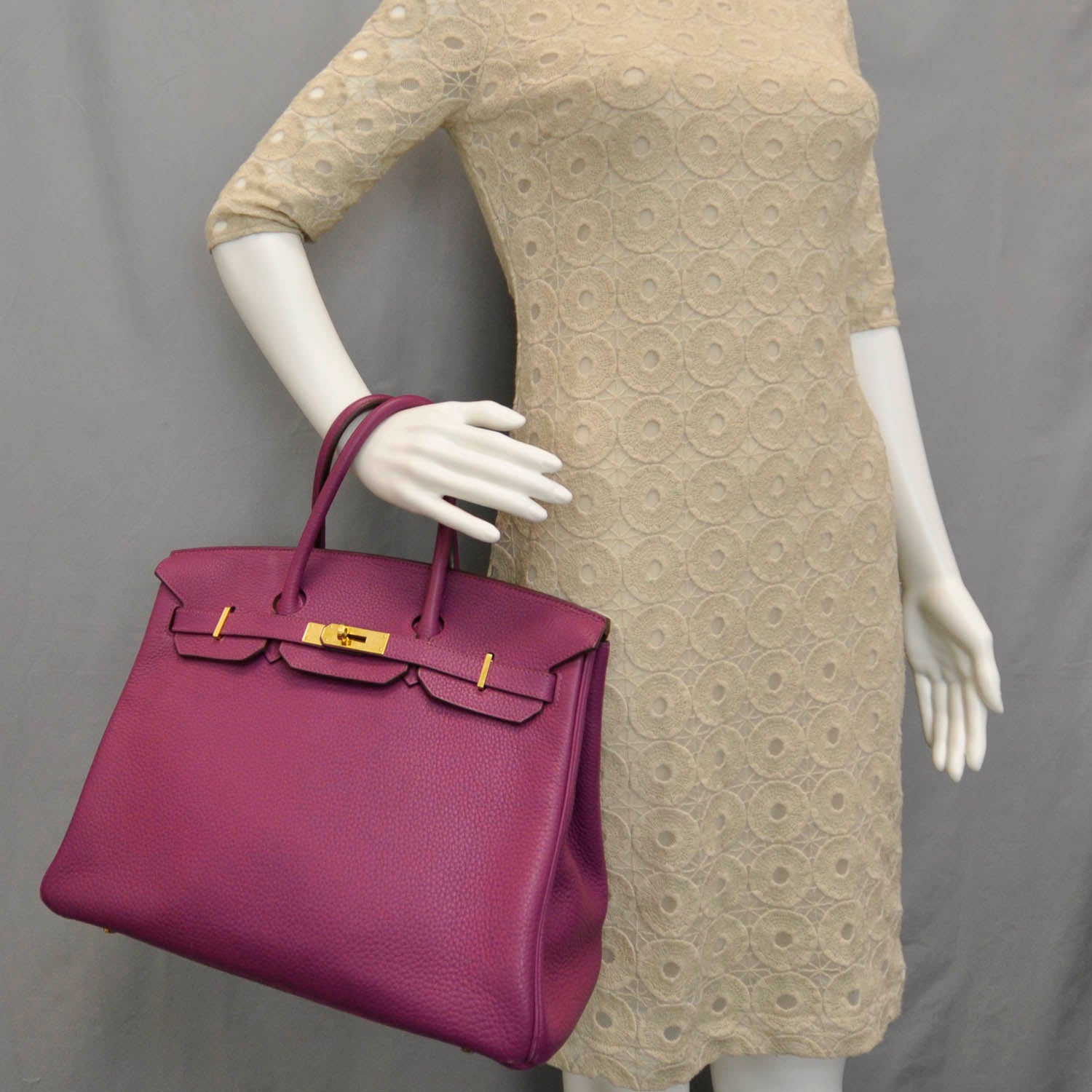Hermes Taurillon Clemence Birkin 35 Tosca 2 of 9