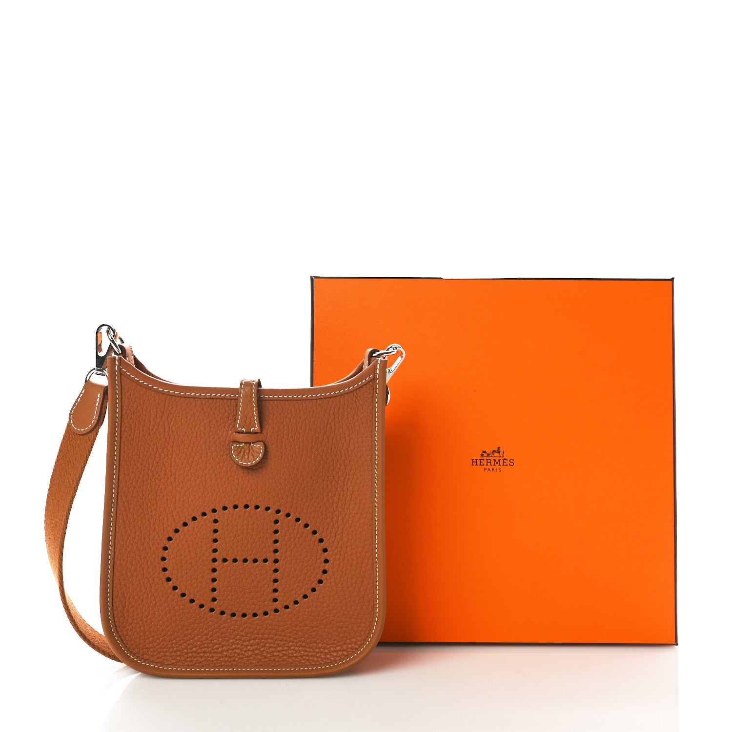 Hermes Taurillon Clemence Evelyne TPM Gold 11 of 11