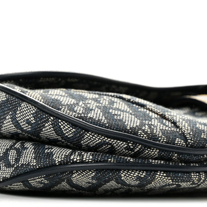 Christian Dior Monogram Saddle Bag Blue 9 of 13