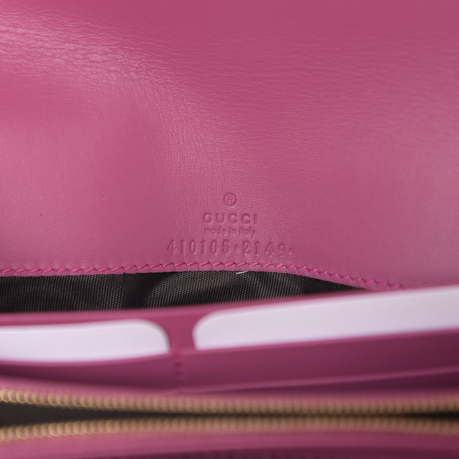 Gucci GG Supreme Monogram Calfskin Continental Wallet Beige Ebony Hibiscus Red New Rosette 6 of 7