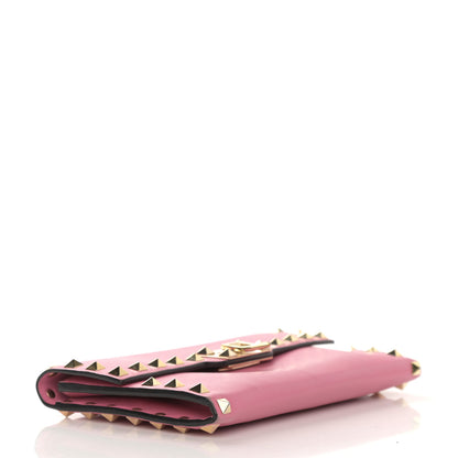 Valentino Garavani Calfskin Rockstud Flip Lock Wallet Ninphea 4 of 8