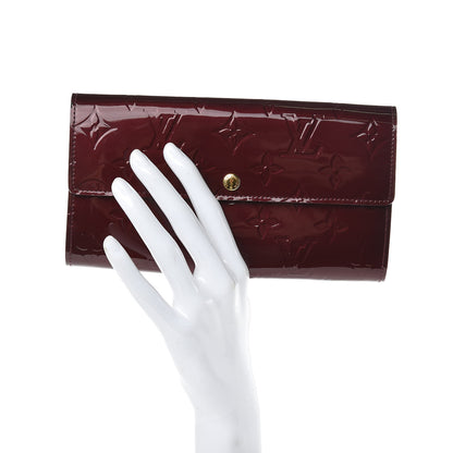 Louis Vuitton Vernis Sarah Wallet Rouge Fauviste 2 of 8