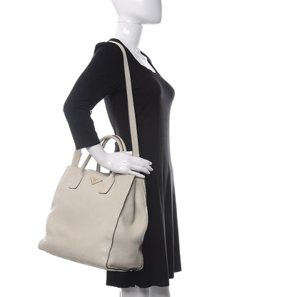 Prada Vitello Daino Tote Talco 2 of 17
