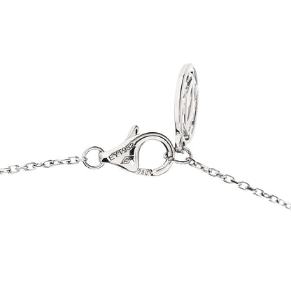 Cartier 18K White Gold Diamond .57ct Solitaire 1895 Pendant Necklace 5 of 6