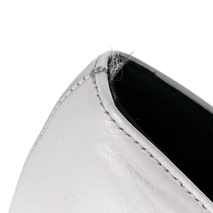 Saint Laurent Calfskin Vitello Vernice Tribtoo 105 Pumps 41 Porcellana Black 9 of 12