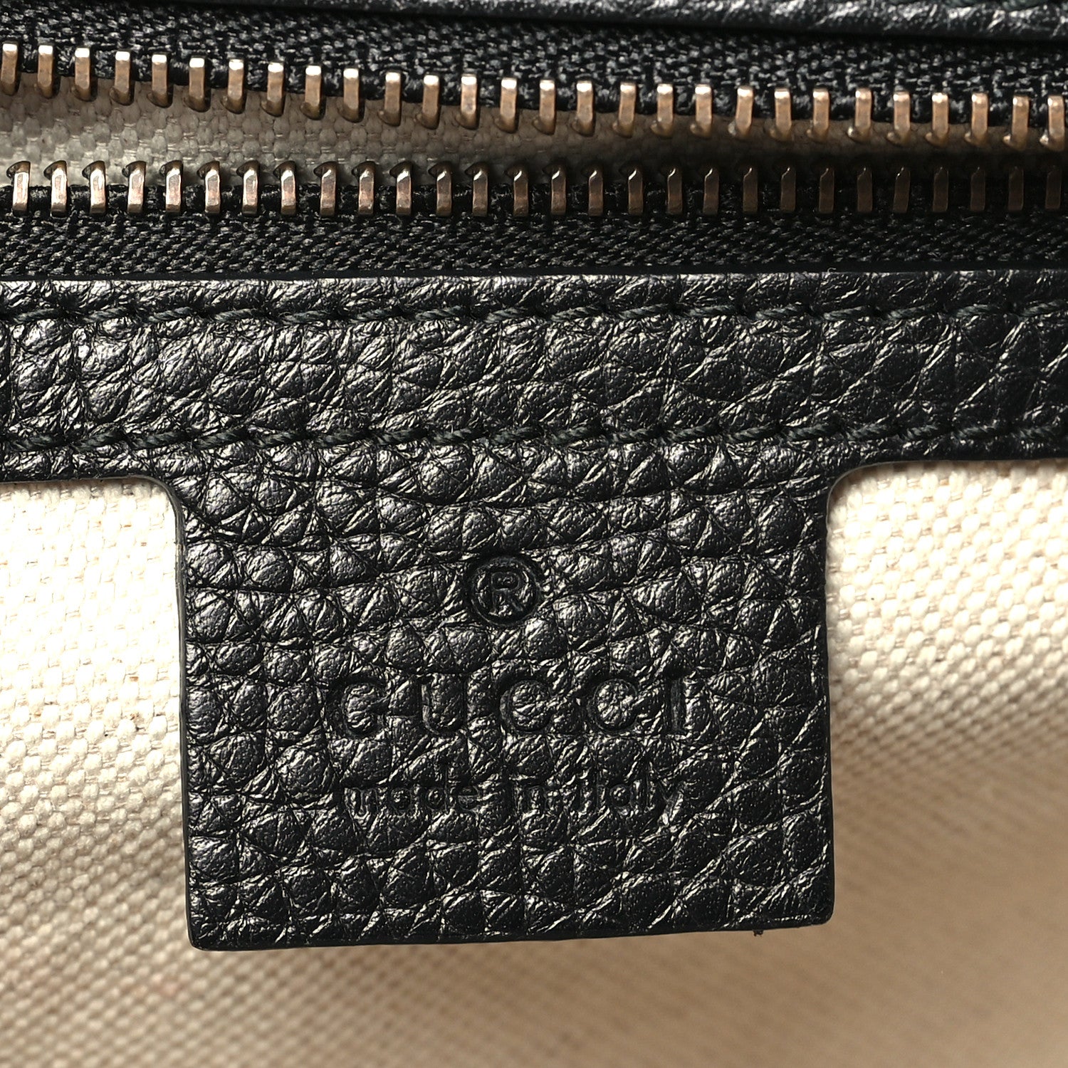 Gucci Calfskin Medium GG Marmont Top Handle Bag Black 6 of 11