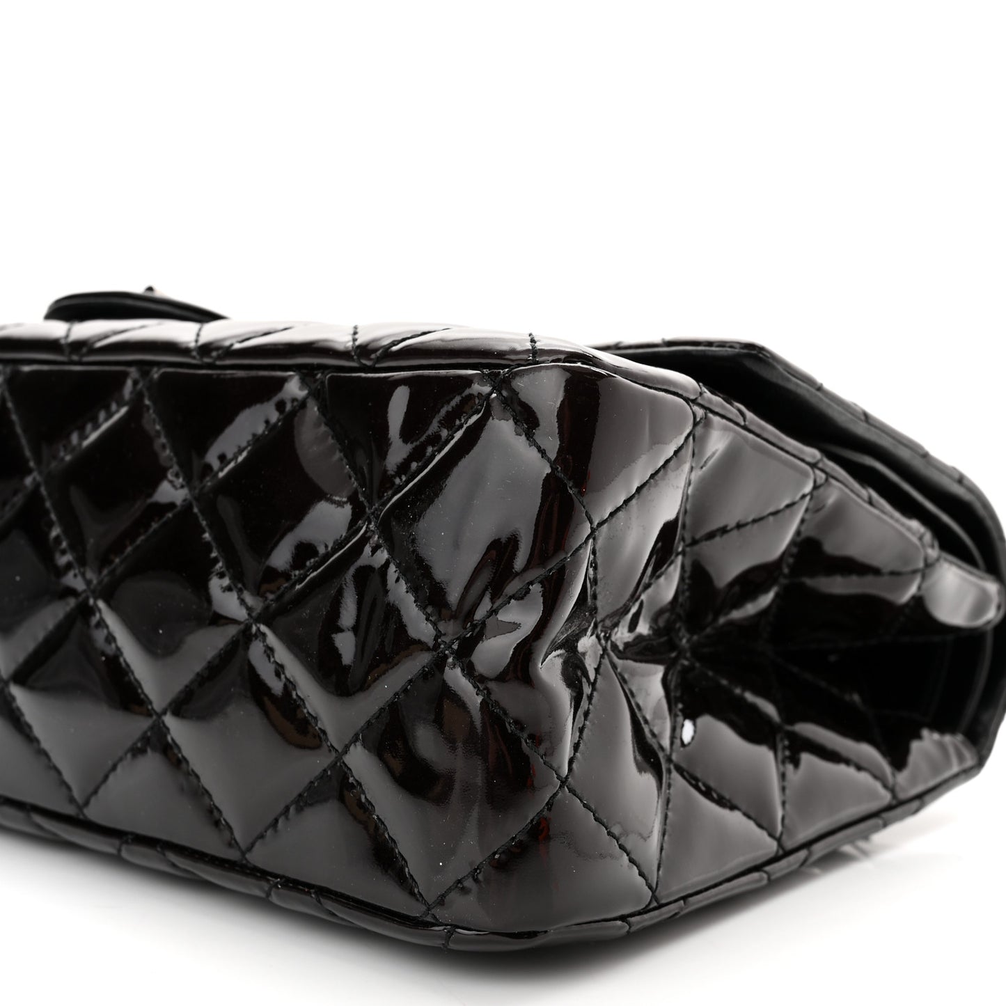 Patent Quilted 2.55 Reissue 227 Flap Dark Purple