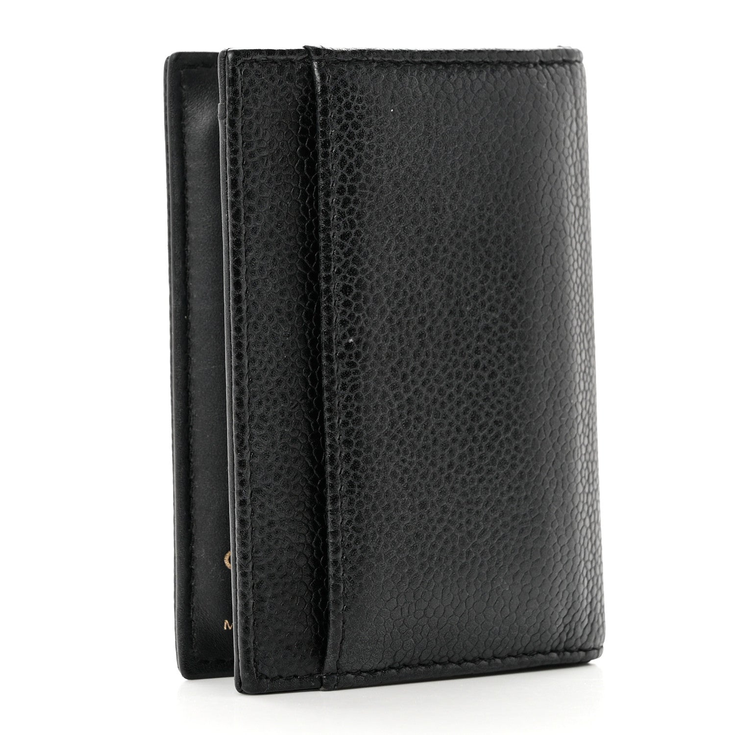 Chanel Caviar Timeless CC Card Holder Wallet Black 3 of 7
