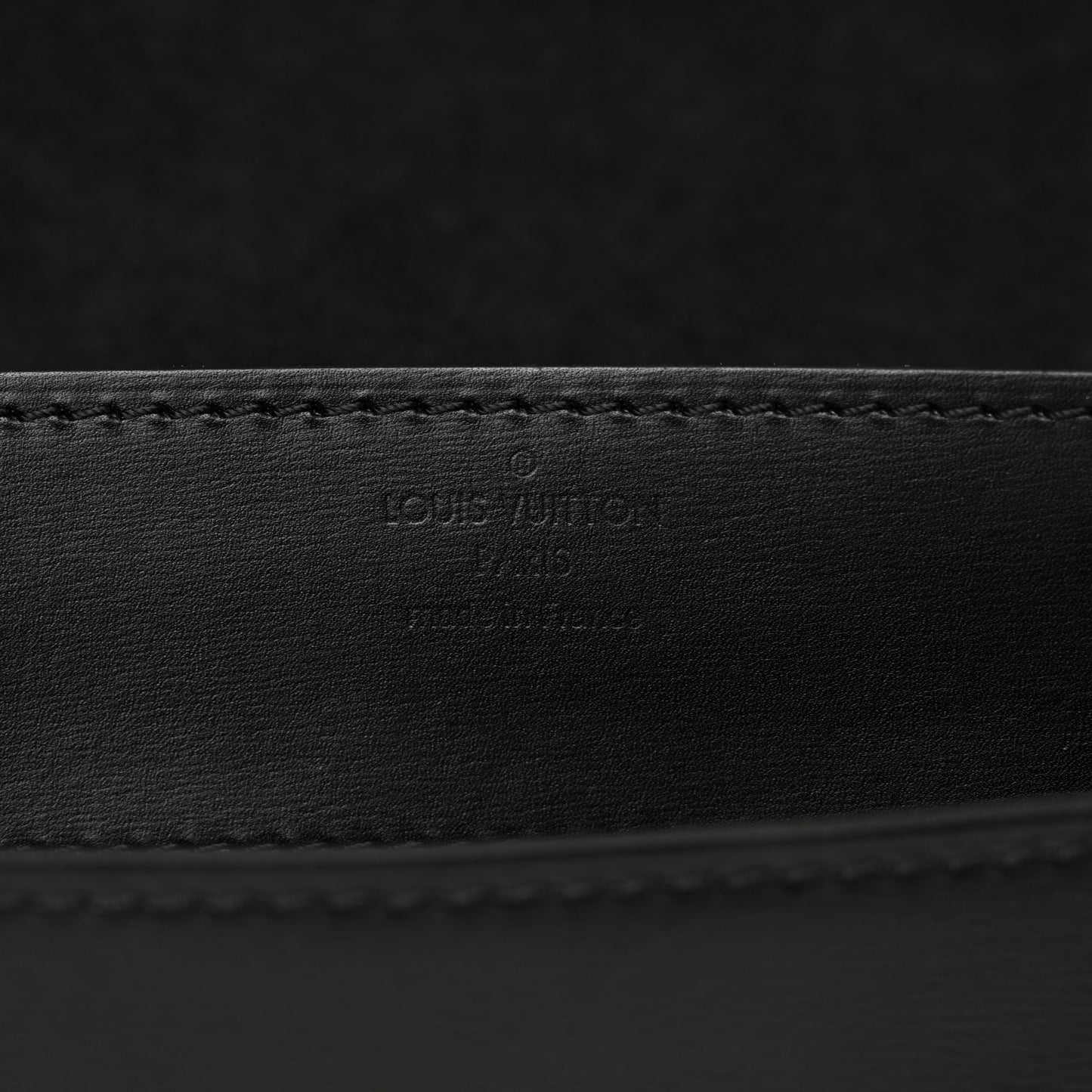 Calfskin Studded Louise Chain GM Black