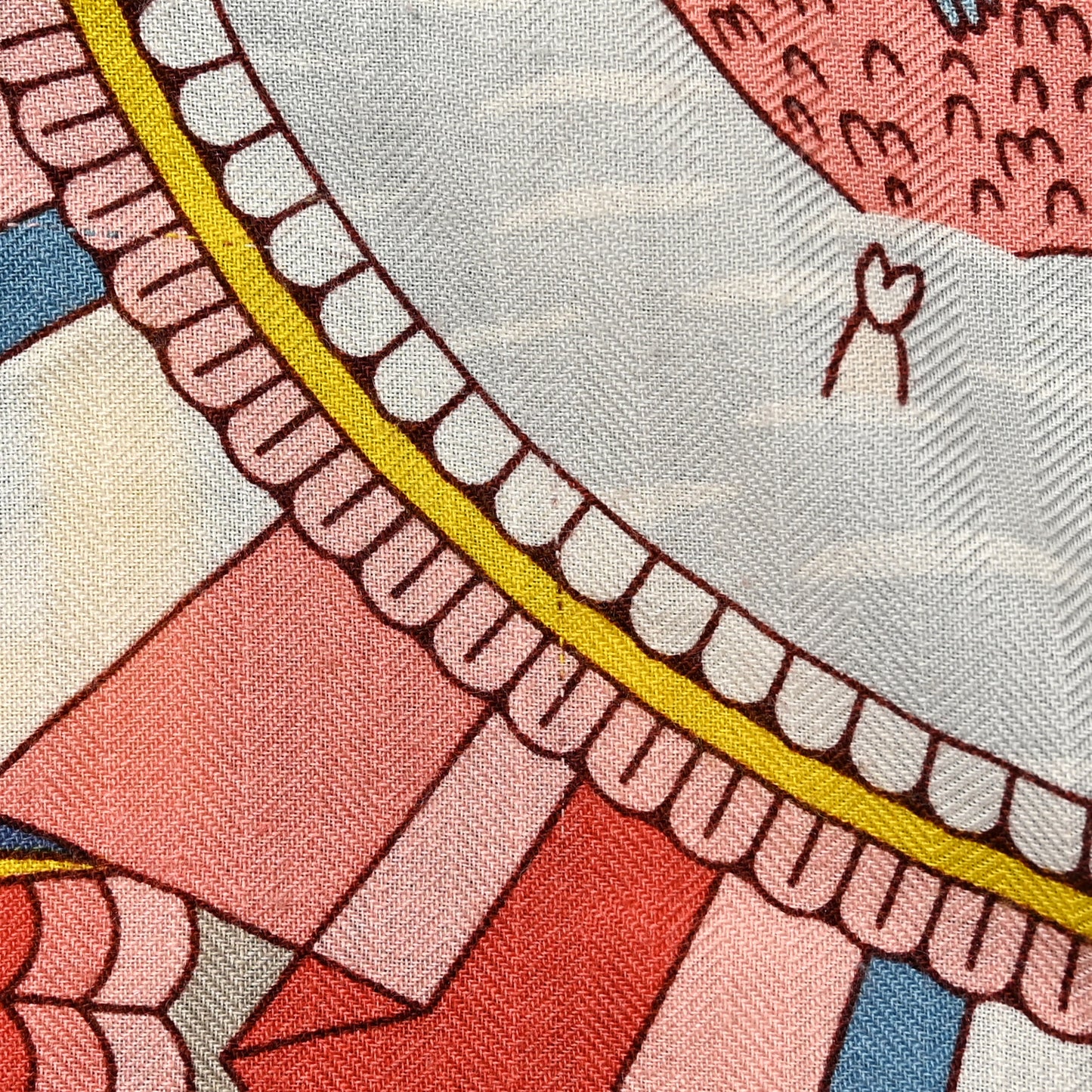 Cashmere Silk L'Ombrelle Magique Shawl 140 Bleu Jean Vieux Rose